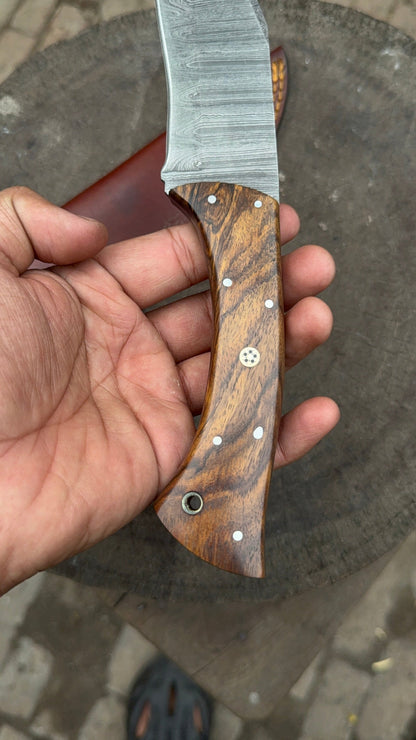 Professional Carving Knife 6 Inch Blade Wooden Handle Tool