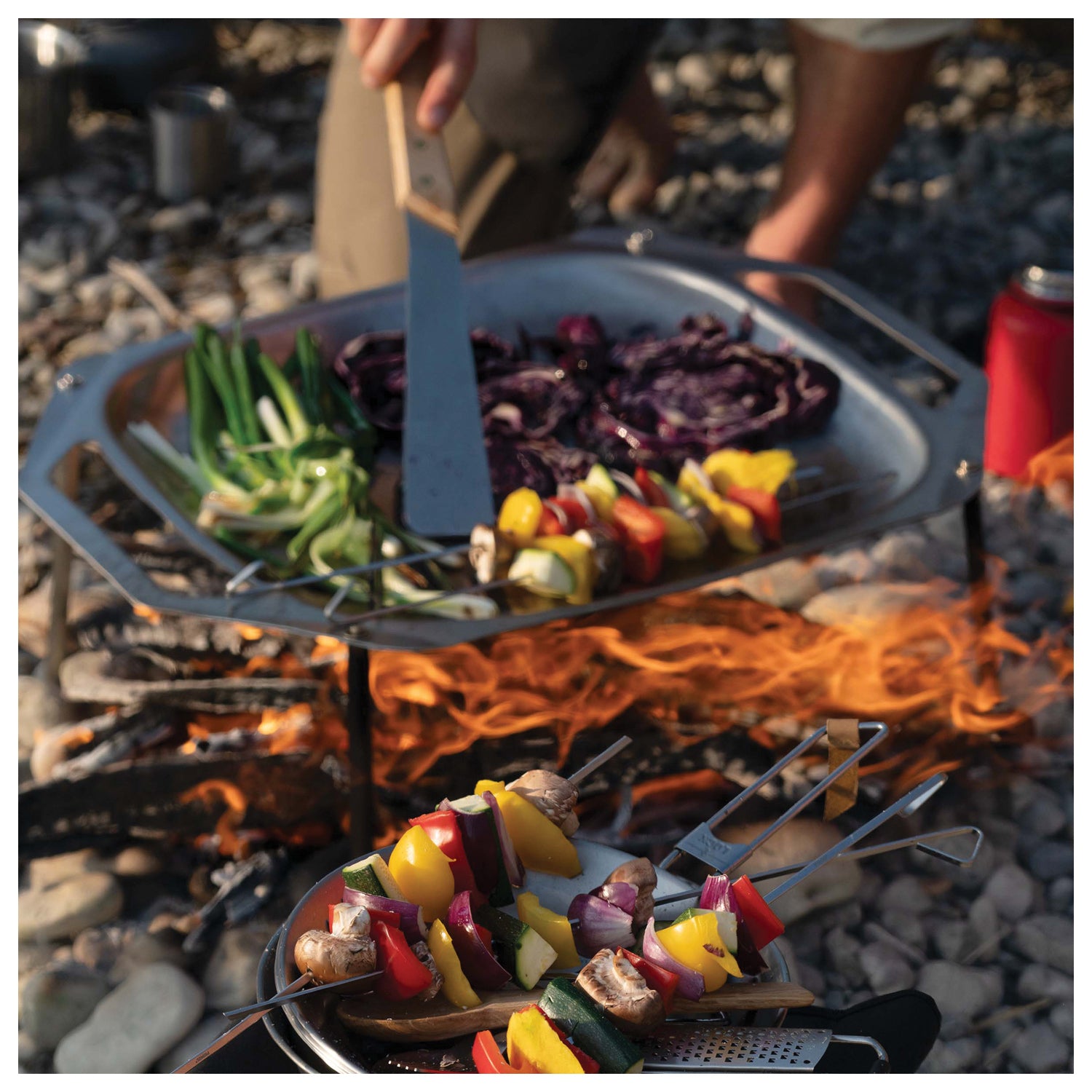 PRIMUS Openfire Grill Pan Large - Durable Heavy-Duty Cooking Pan for Grilling and Searing