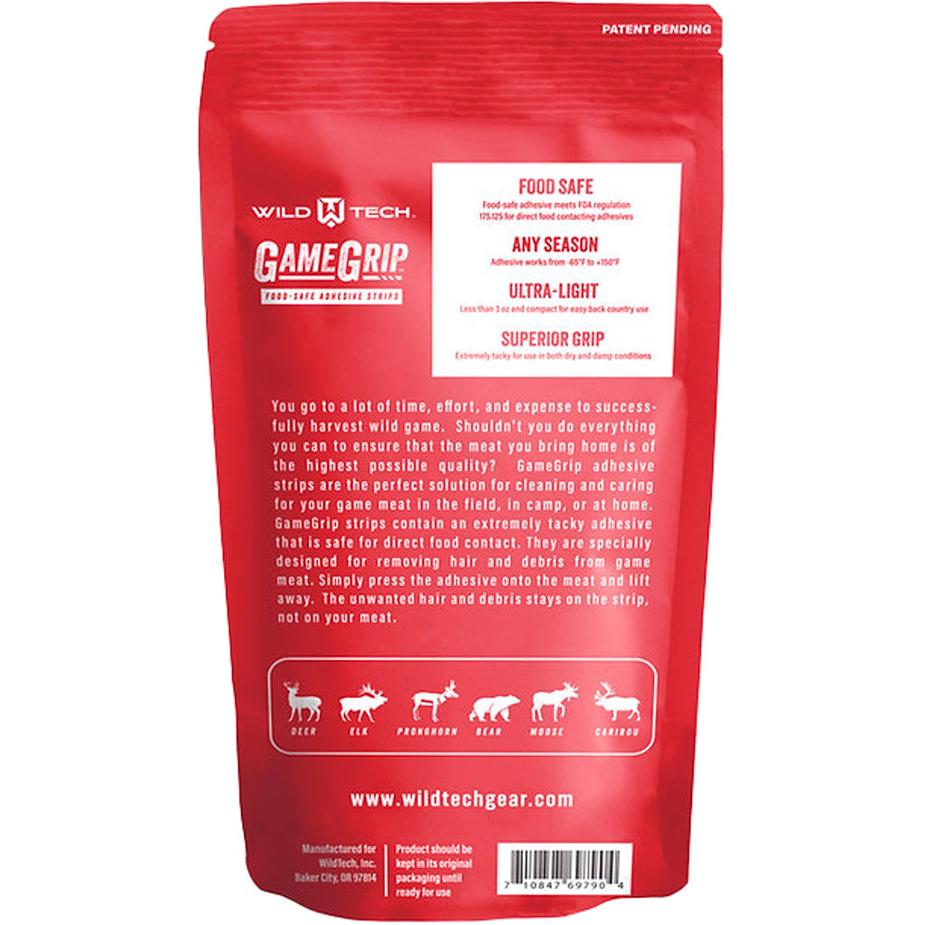 WildTech GameGrip Adhesive Strips Food Safe 10 pk.