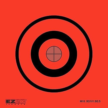 25 EZ2C Mini Shooting Targets Bright Fluorescent Self-Adhesive 3.5"x3.5" (25 count)