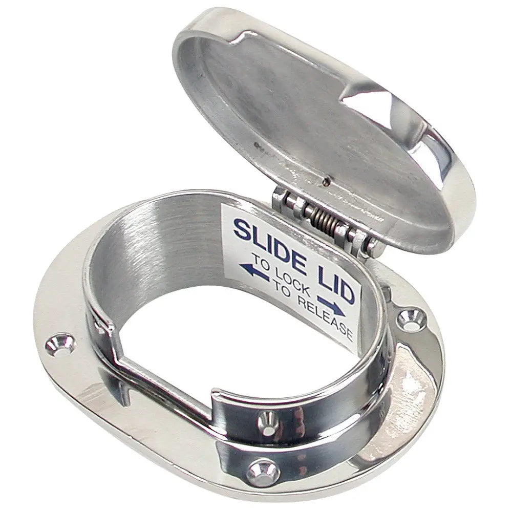 Whitecap Chain &amp; Rope Deck Pipe 3-7/8" x 2-1/2" Opening [6008HC]