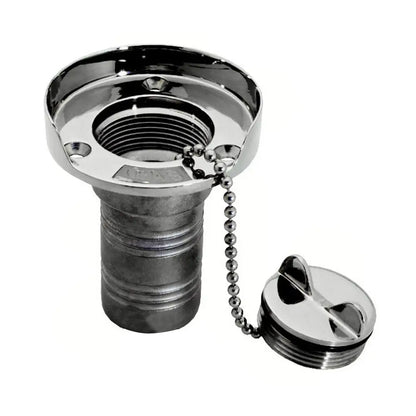 Whitecap Gas Hose Deck Fill w/Splash Guard - 1-1/2&quot; Chain [6001]