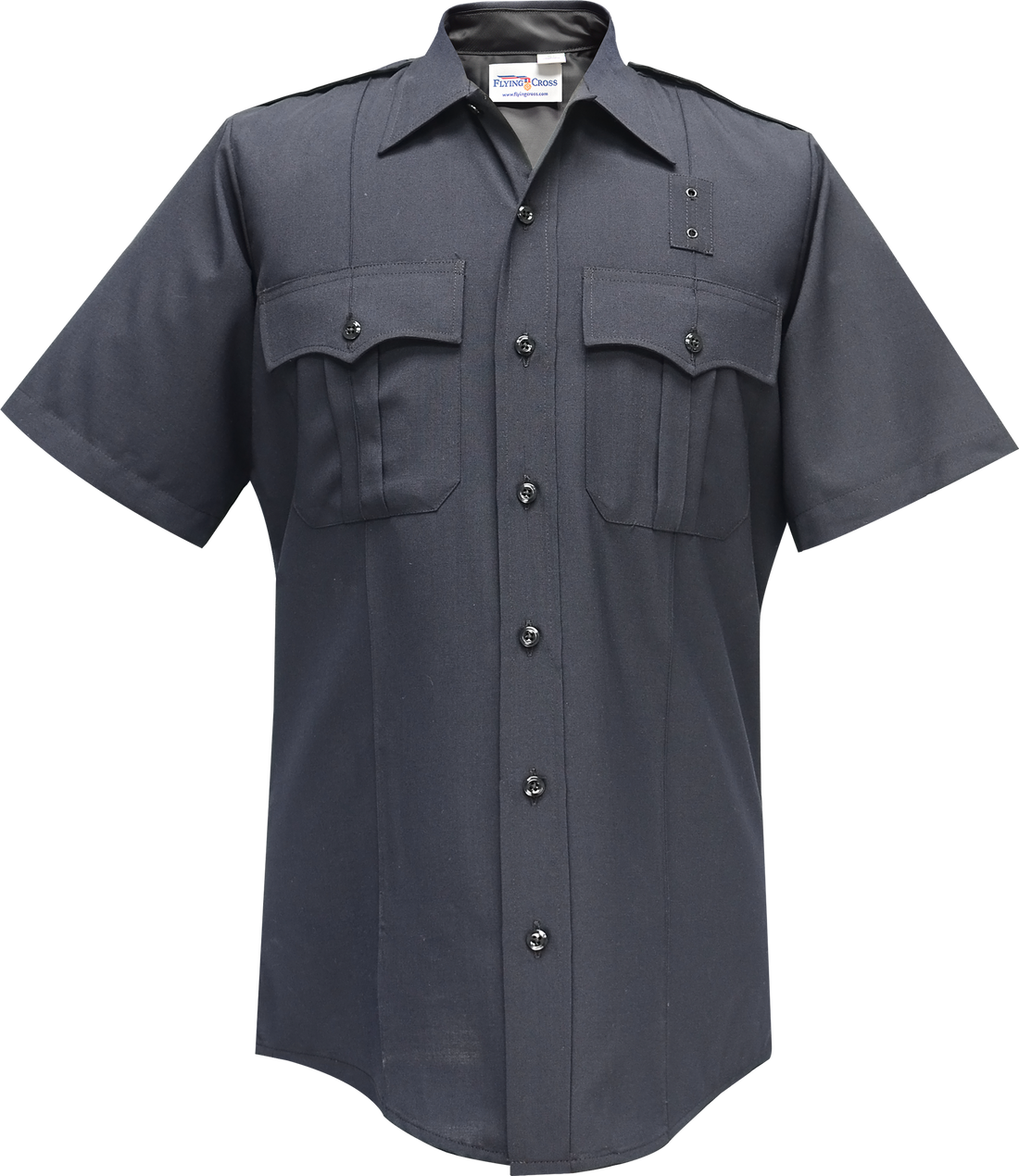 Justice Short Sleeve Shirt w/ Zipper - LAPD Navy