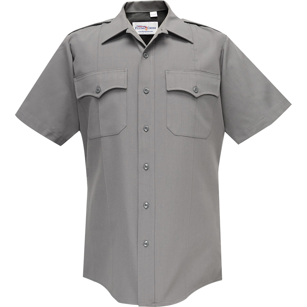 Deluxe Tropical Short Sleeve Shirt - Slate Gray