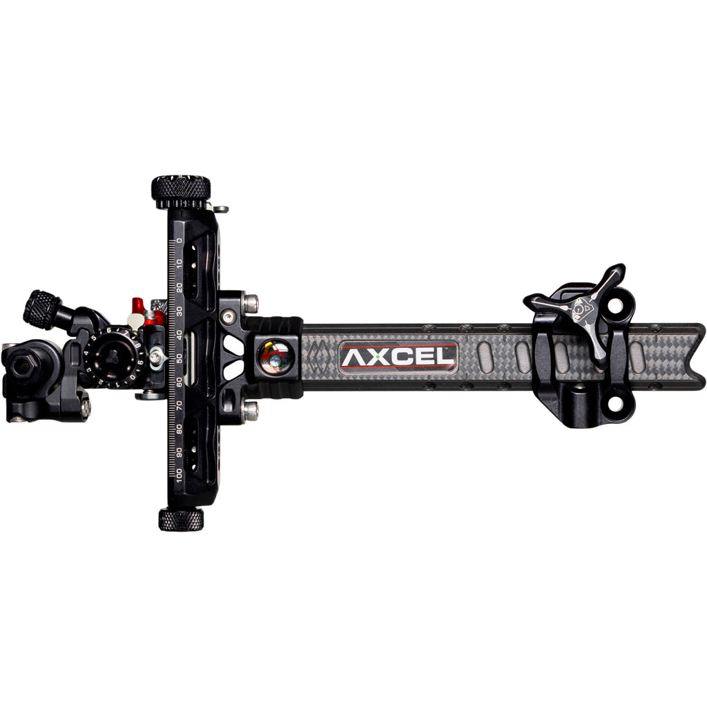 Axcel Achieve XP Pro Carbon Bar Compound Sight - Black/Black 6 in. LH