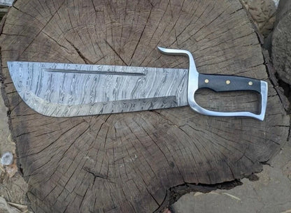 Wing Chun Butterfly Swords with Wood Grain Damascus Blades
