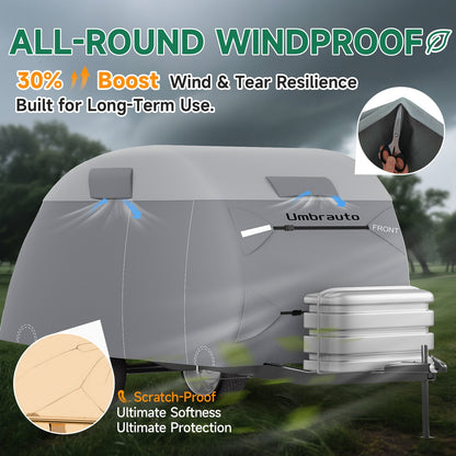 Umbrauto 7 Layers Teardrop Travel Trailer Cover