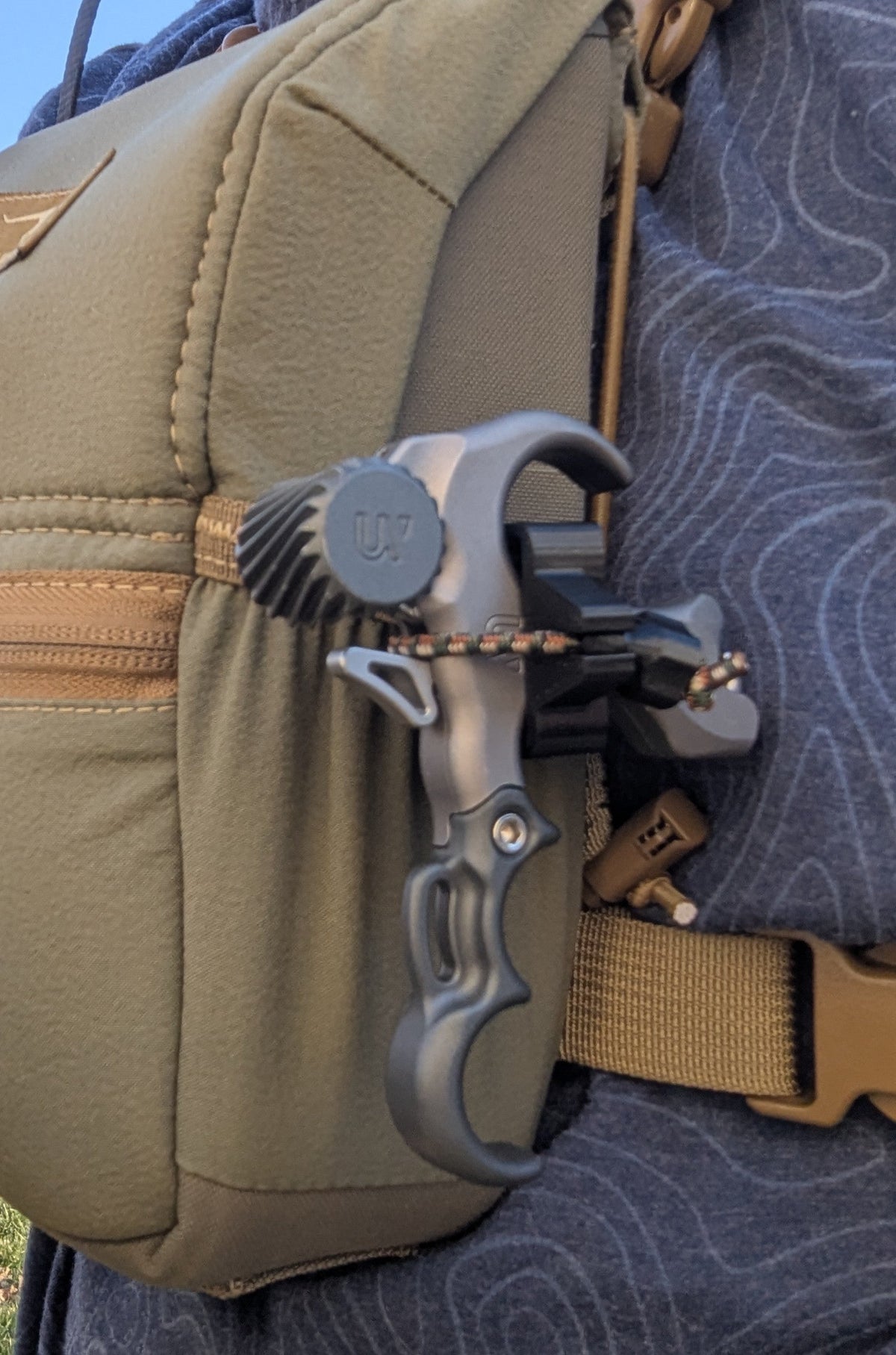 Archery Release Bino / Pack Molle Holster for Thumb Releases