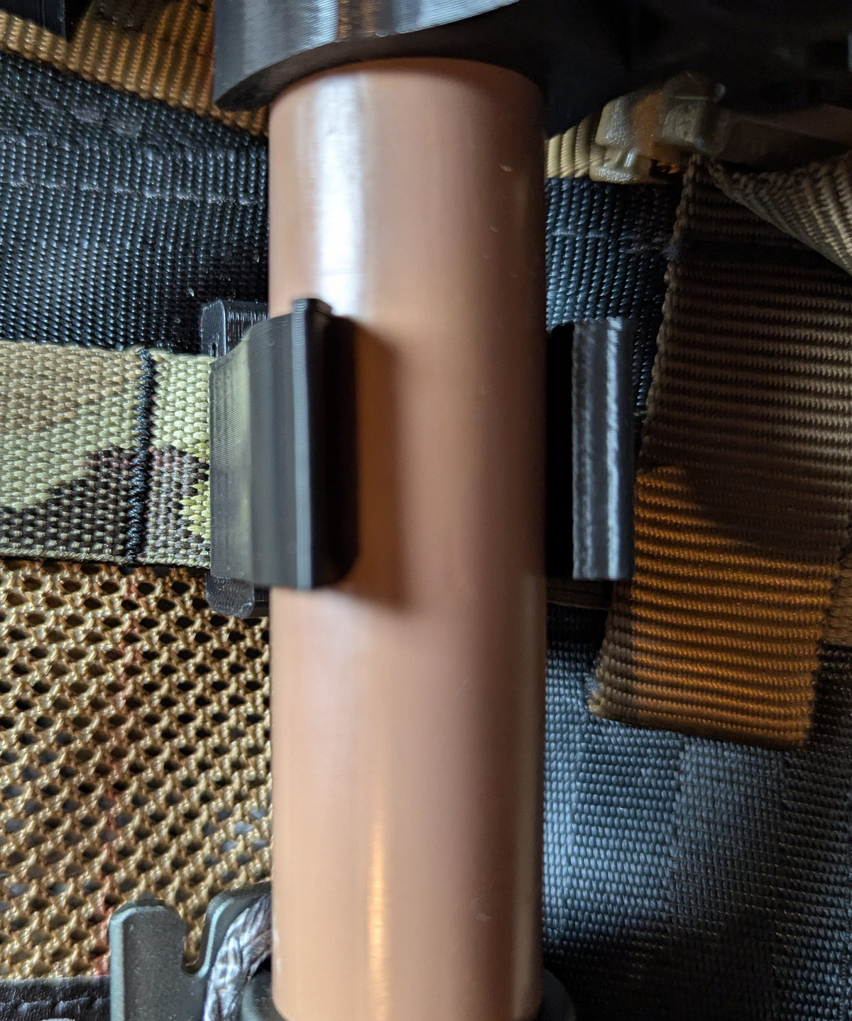 1" Round Molle Caddy for Saddle Hunting - Tethrd One, Latitude Synergy, Arsenal Carbonlite, TreeStyx