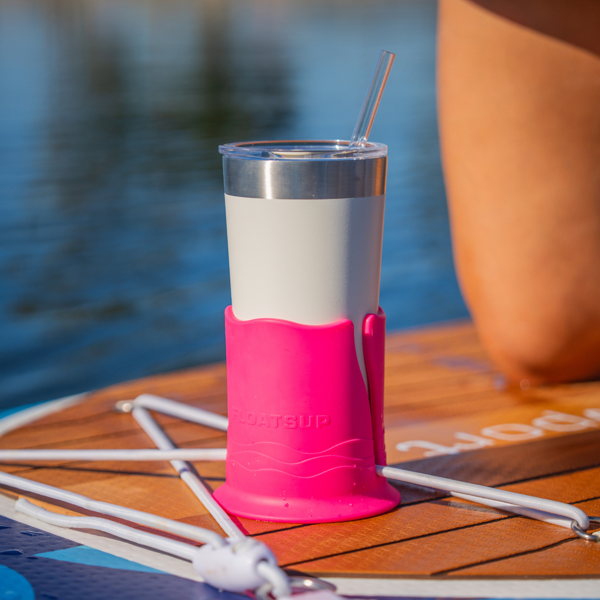 Floatsup® Cup Drink Holder, Blaze Orange (Open Box)
