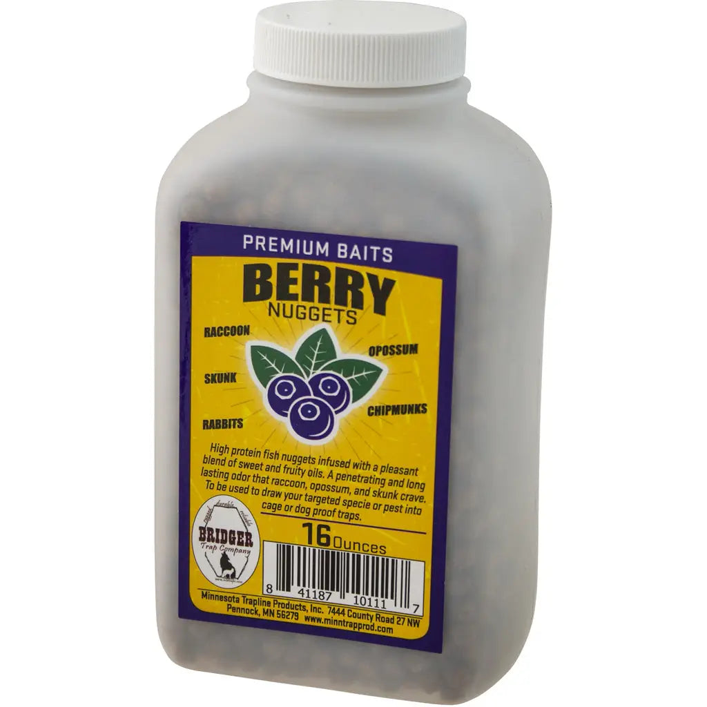 Minnesota Trapline Bridger Berry Nuggets Raccoon Bait 16 oz.