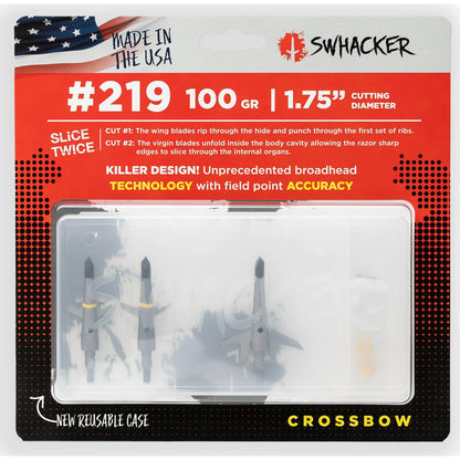 Swhacker Crossbow Broadheads 100 gr. 1.75 in. 3 pk.