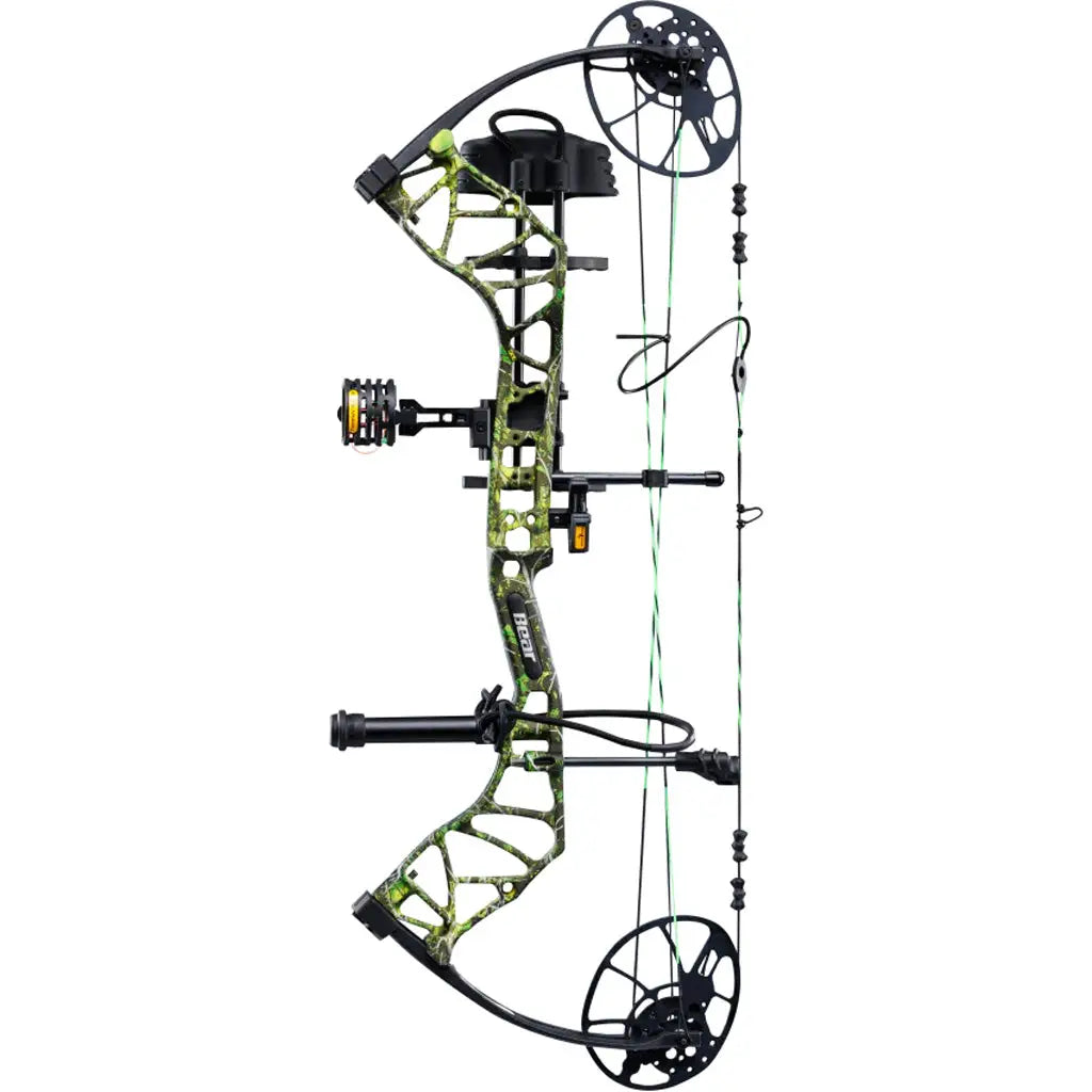 Bear Legit MAXX RTH Bow Package - Toxic/Black, 10-70 lbs, LH
