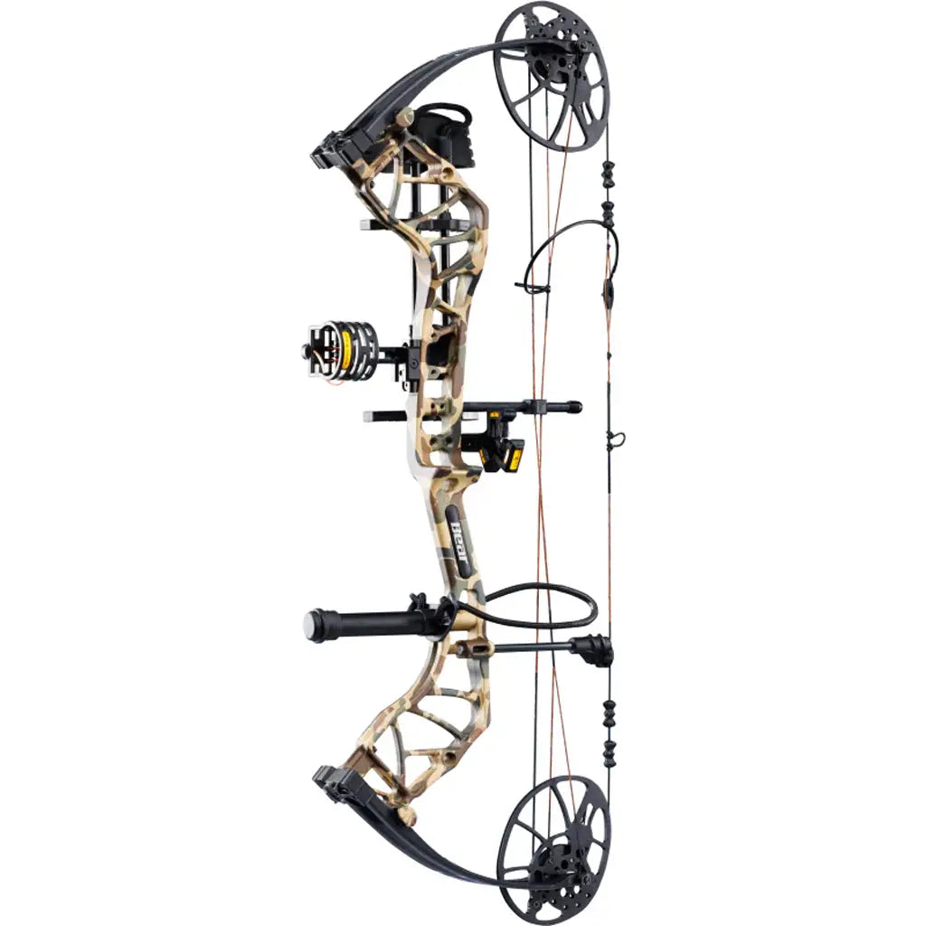 Bear Legit MAXX RTH Bow Package - Fred Bear Camo/Black 10-70 lbs RH