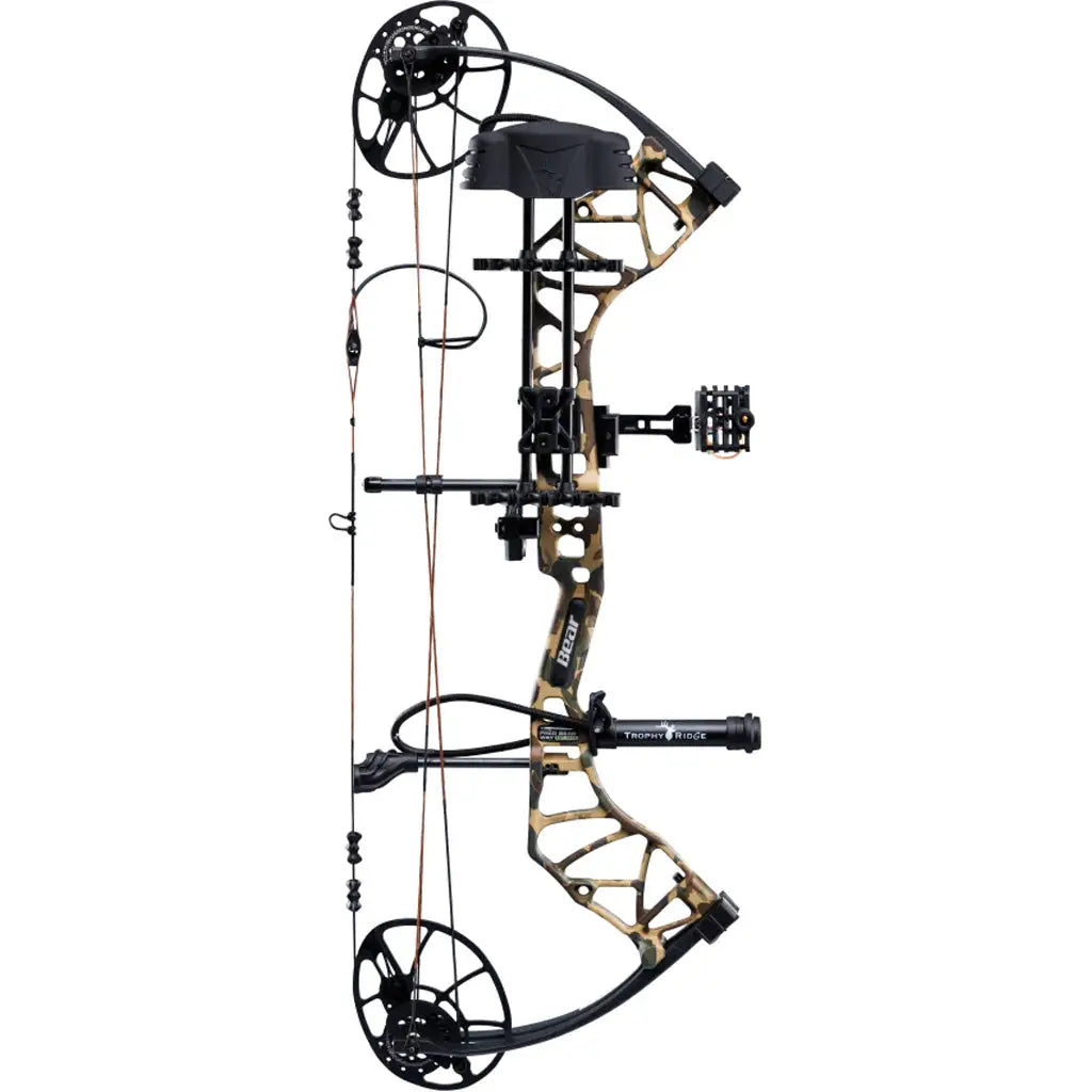 Bear Legit MAXX RTH Bow Package - Fred Bear Camo/Black 10-70 lbs RH