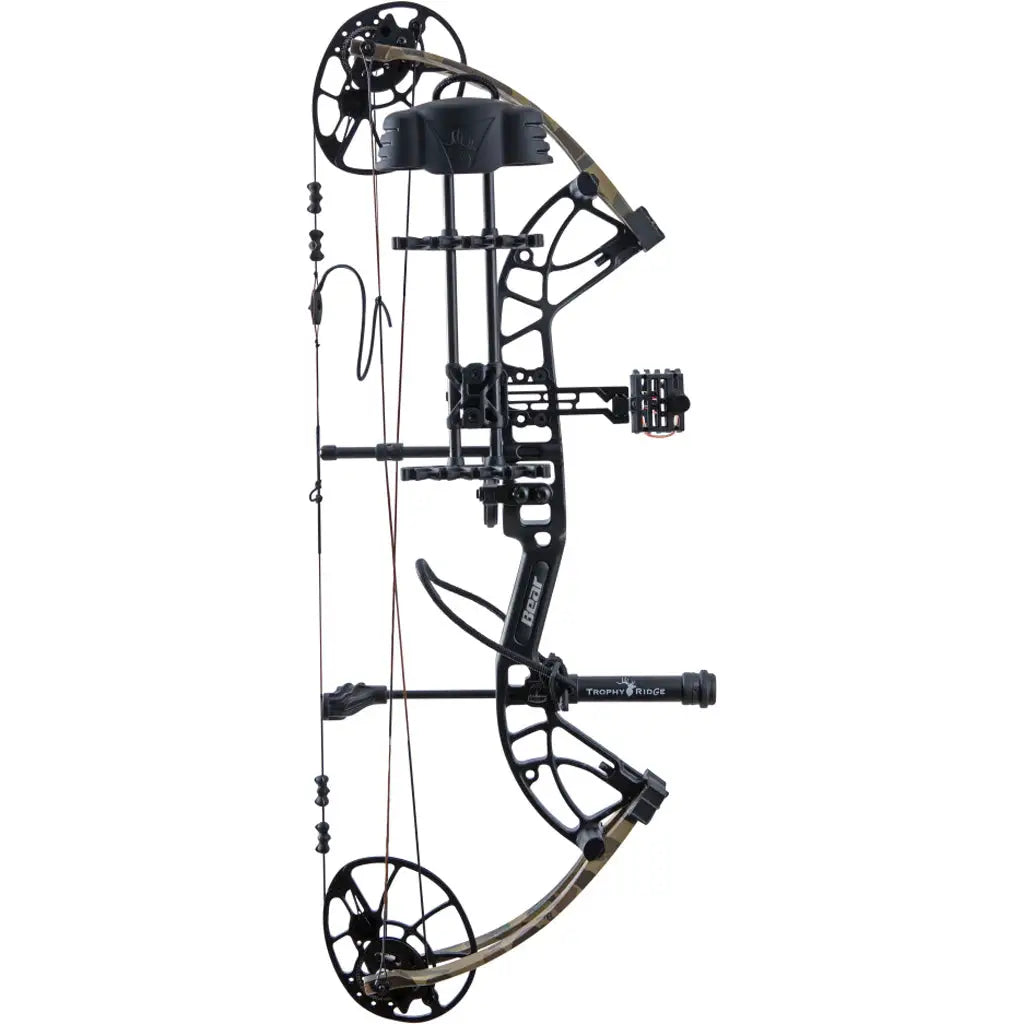 Bear Cruzer G4 RTH Bow Package - Black/Fred Bear Camo - 10-70 lbs - Right Hand