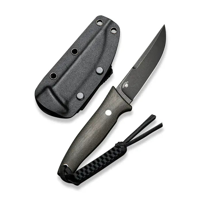 CIVIVI Tamashii Fixed Blade Knife Micarta Handle (4.07 D2 Blade) C19046-4