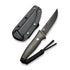 CIVIVI Tamashii Fixed Blade Knife Micarta Handle (4.07 D2 Blade) C19046-4