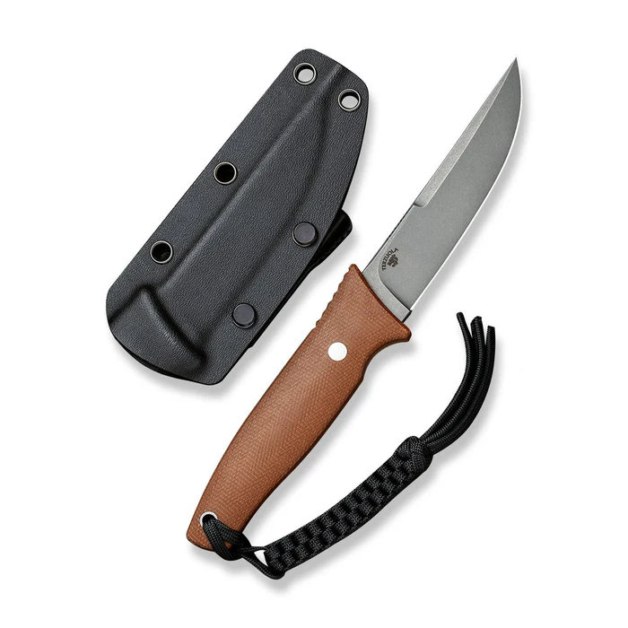 CIVIVI Tamashii Fixed Blade Knife Micarta Handle (4.07 D2 Blade) C19046-5
