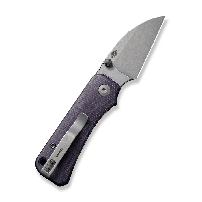 CIVIVI Baby Banter Wharncliffe Thumb Stud Knife Micarta Handle (2.32 Nitro-V Blade) C19068SC-2