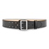 2-1/4 Plain Leather Sam Browne 2-Row Stitch Duty Belt with Nickel Buckle