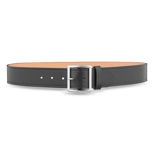 1-3/4 Plain Leather Garrison Belt with Nickel Buckle