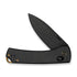 WEKNIFE Nightblade Crossbar Lock Knife Black Titanium Handle (2.98 Black Stonewashed CPM 20CV Blade) WE22046-1