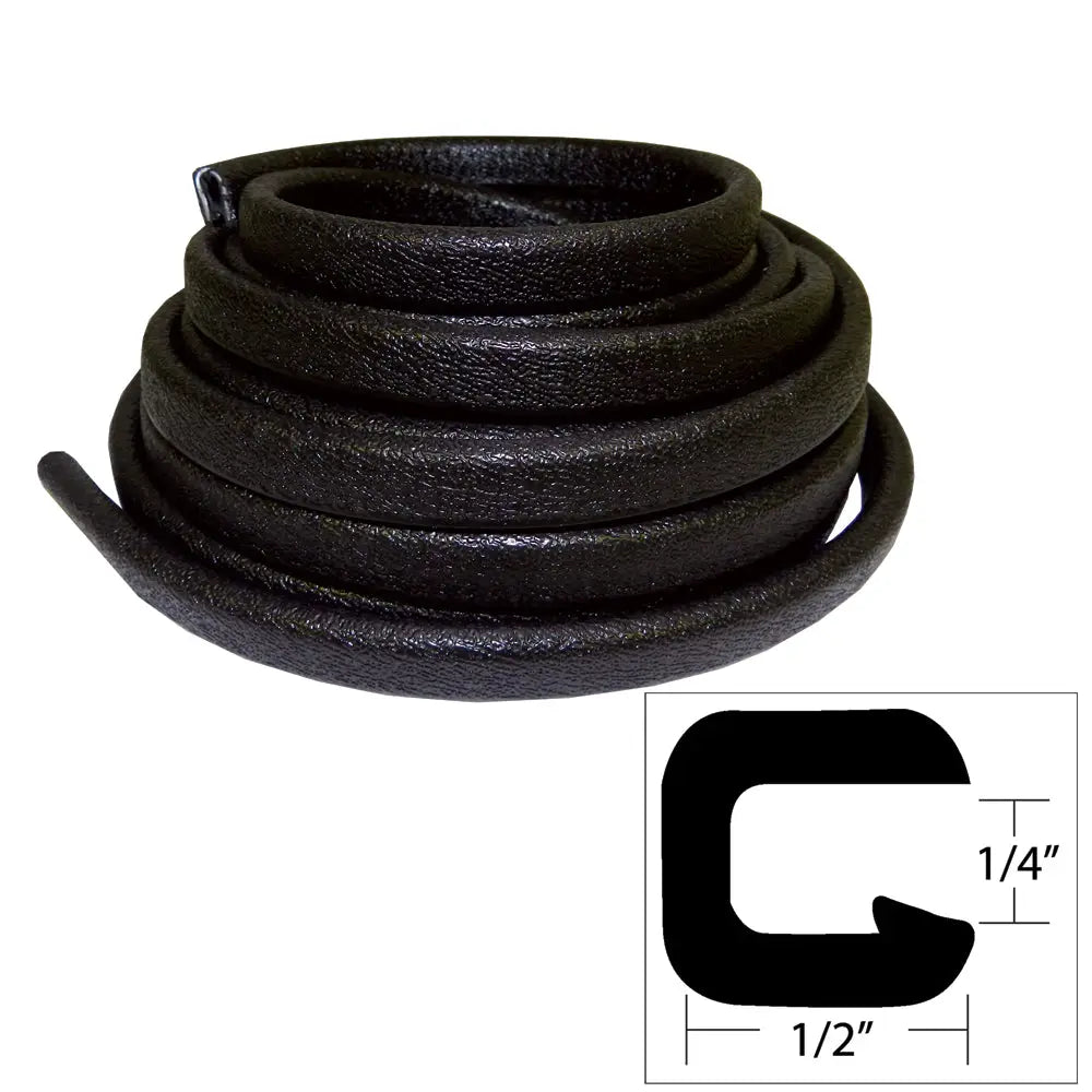 TACO Flexible Vinyl Trim - 1/4" Opening x 1/2"W x 25&