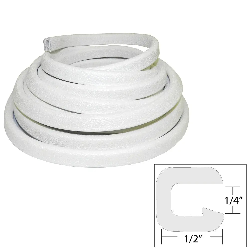 TACO Flexible Vinyl Trim - 1/4" Opening x 1/2"W x 25&