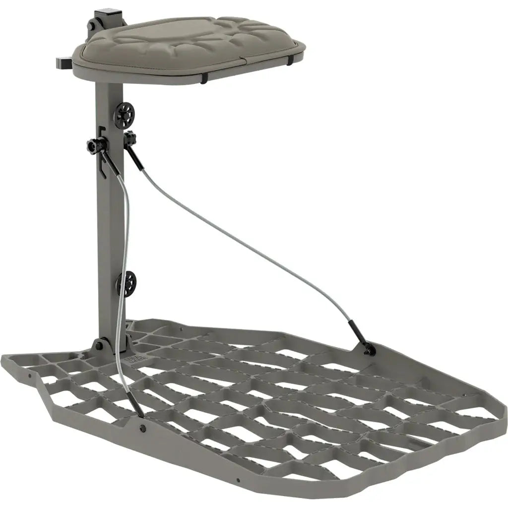 Novix Echo Hang On Stand Classic Gray - Durable All-Aluminum Tree Stand