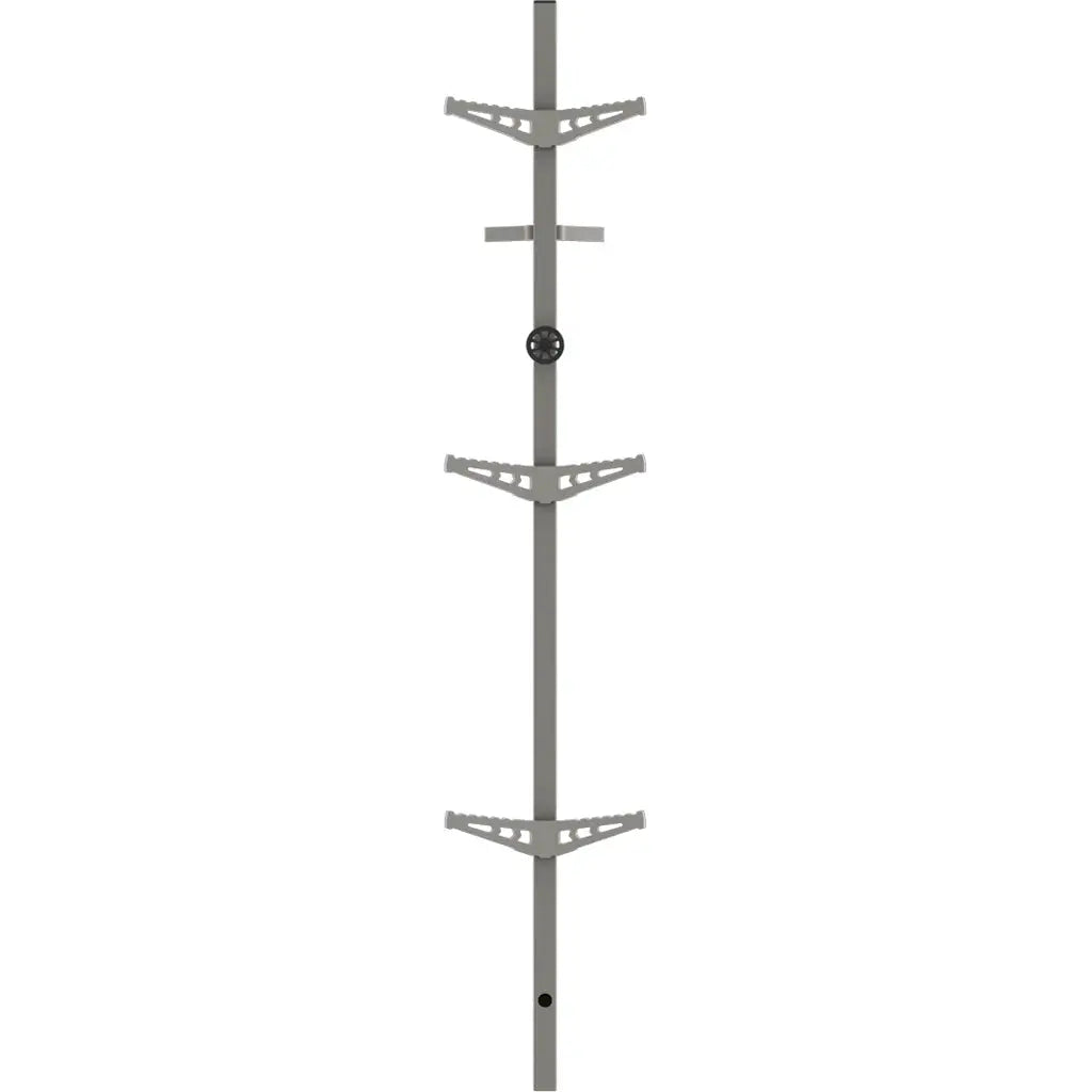 Novix Raider Climbing Stick Classic Gray 12 ft. - Durable and Silent Setup