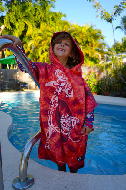 Lahui - Hawaiian Tribal Towel Poncho (Mini)