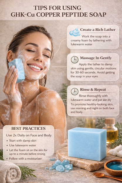 Copper GHKCU Peptide Beef Tallow Soap Bar