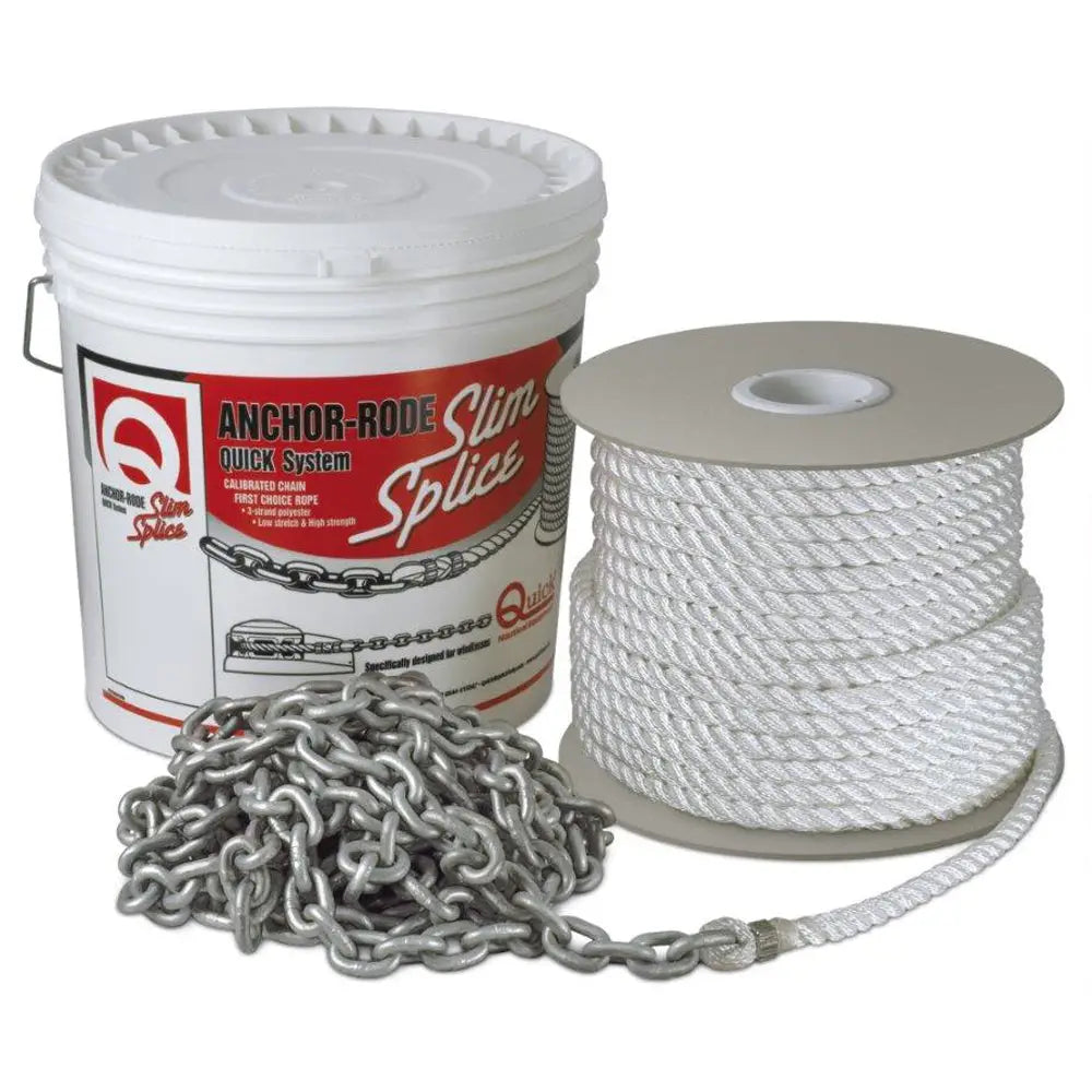Quick Anchor Rode 15 of 7mm Chain and 300 of 12 Rope FVC070312130Q00 ...