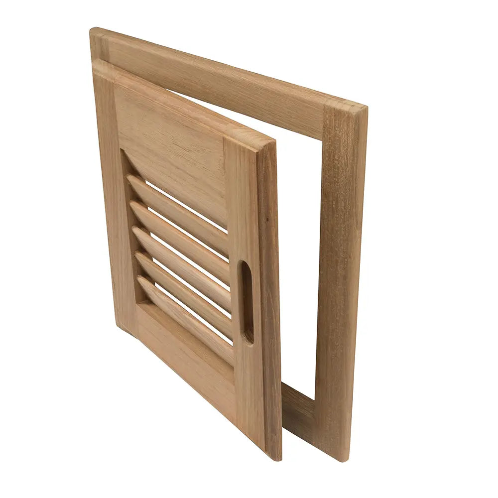 Whitecap Teak Louvered Door &amp; Frame - Right Hand - 12" x 12" [60720]