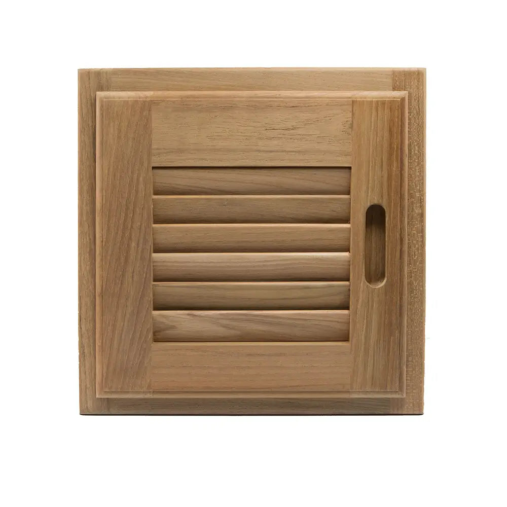 Whitecap Teak Louvered Door &amp; Frame - Right Hand - 12" x 12" [60720]