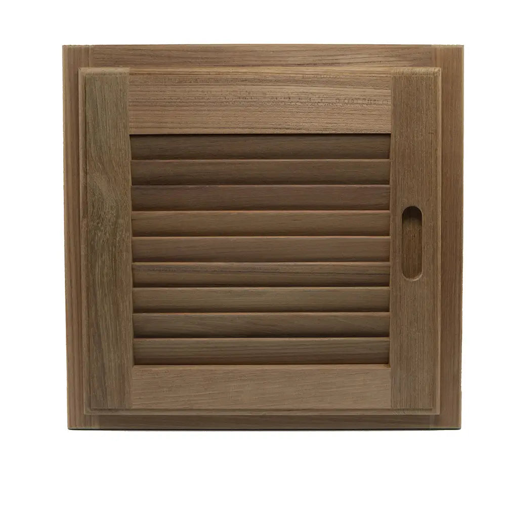 Whitecap Teak Louvered Door &amp; Frame - Right Hand - 15" x 15" [60722]