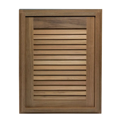 Whitecap Teak Louvered Door &amp; Frame - Right Hand - 15" x 20" [60724]