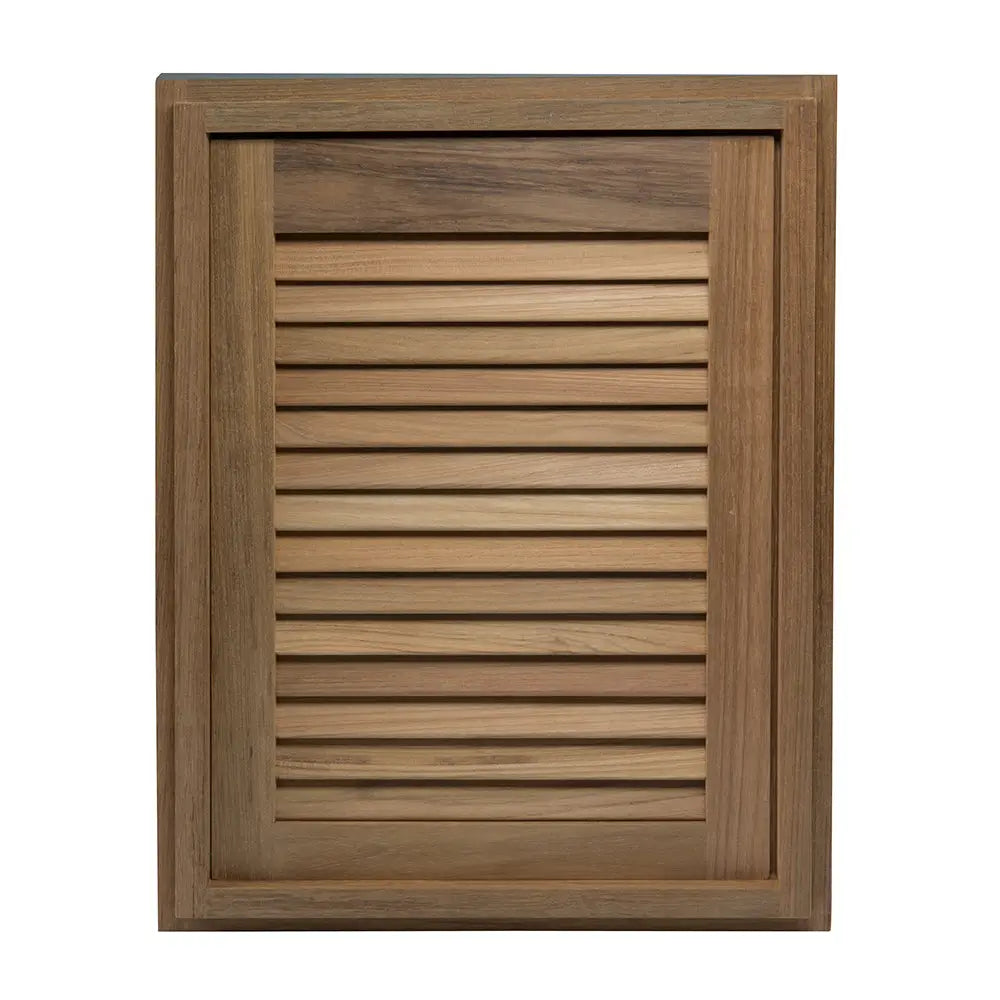 Whitecap Teak Louvered Door &amp; Frame - Right Hand - 15" x 20" [60724]