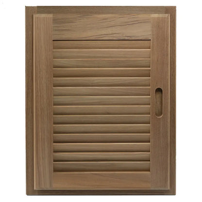 Whitecap Teak Louvered Door &amp; Frame - Right Hand - 15" x 20" [60724]