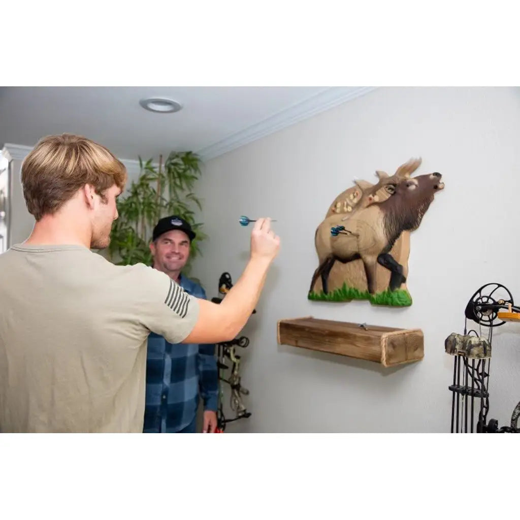 Rinehart Game Room Dartboard Bull Elk - Perfect for Family Fun