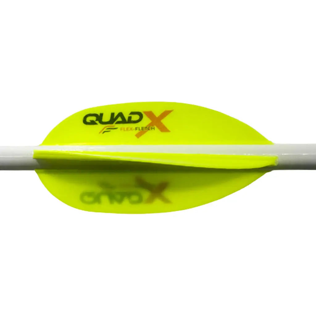 Flex Fletch Quad X Vanes Flo Yellow 50 Pack - Perfect for Precision Archery