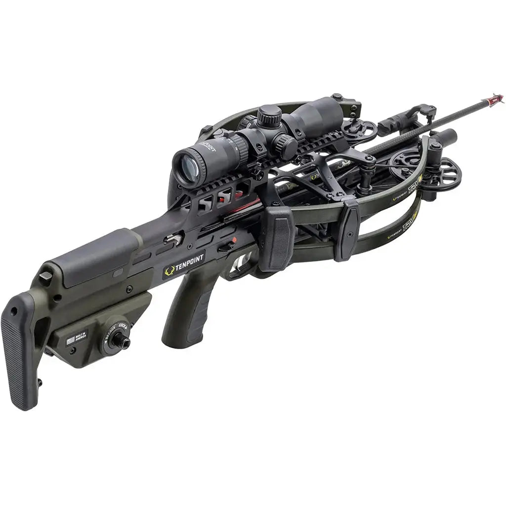 TenPoint TRX 26 Crossbow Package with ACUslide and MAXX Rangemaster 100 Scope - Moss Green