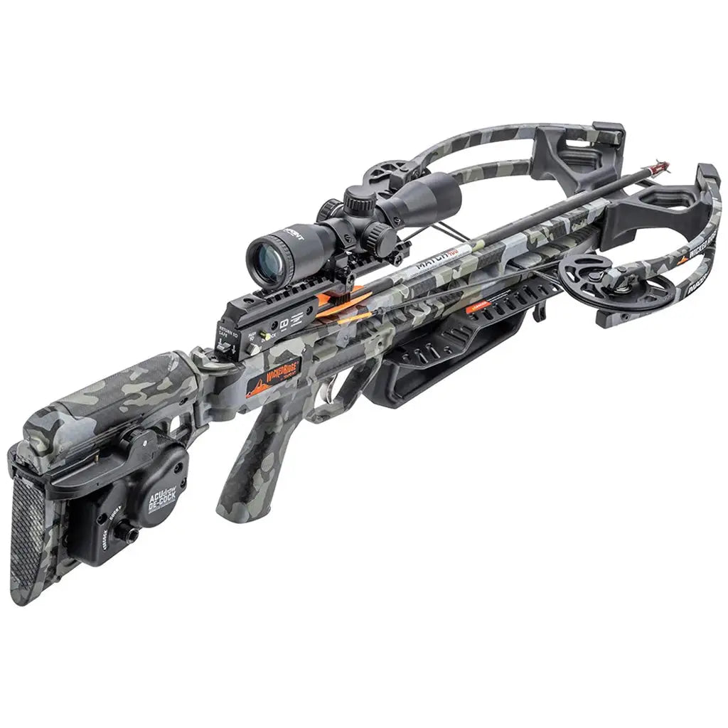 Wicked Ridge Invader M1 De-Cock Crossbow Package with ACUdraw Pro and View 400 Scope in Peak Camo