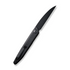 Jubil Front Flipper Knife 2.95 Black D2 Wharncliffe Plain Edge Blade, Black G10 Handle