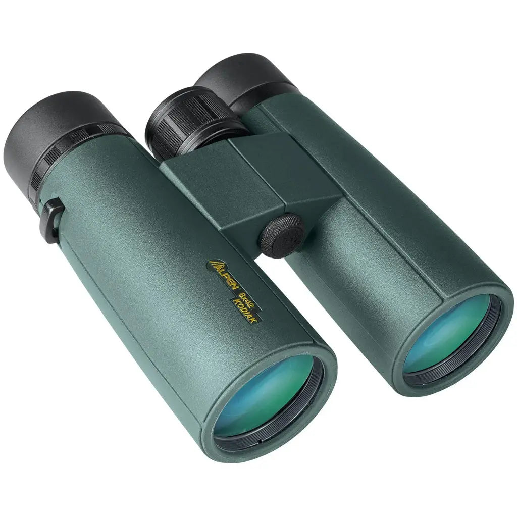 Alpen Optics Kodiak Binoculars 10X42 - Waterproof Short Hinge Green
