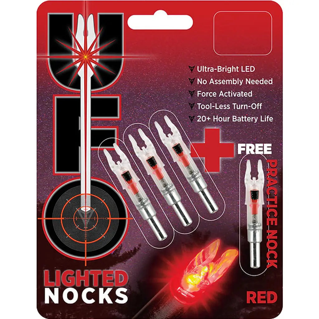 30-06 UFO Lighted Nock Tropical Flash .244 3+1 Bonus Pack