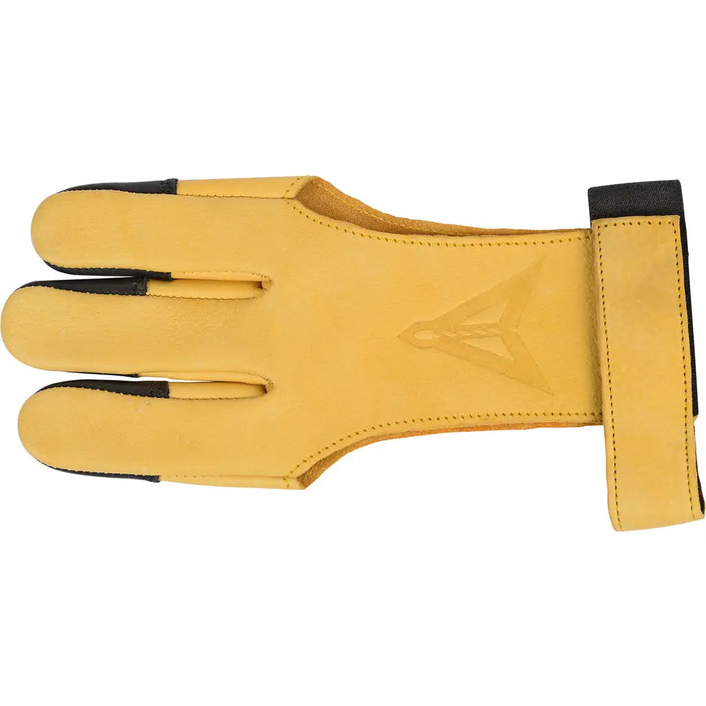 30-06 Soft Touch Elite Shooting Glove 3 Finger Small Beige - Durable Cowhide Leather