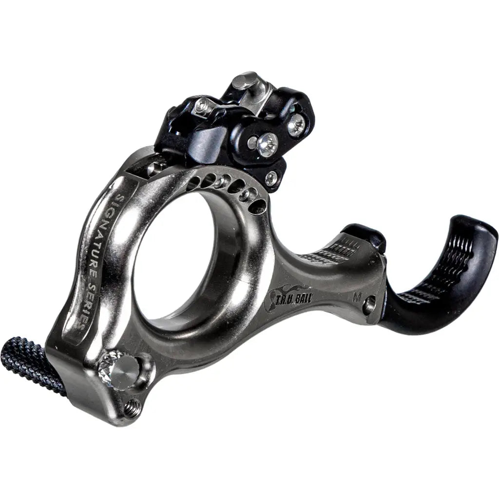 TRU Ball Fulkrum AC Flex Release Quick Silver Brass Medium - Precision Archery Release