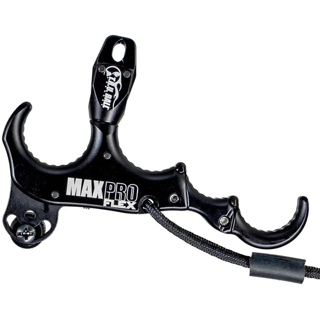 TRU Ball Max Pro Flex Release Black 4 Finger - Adjustable Archery Release